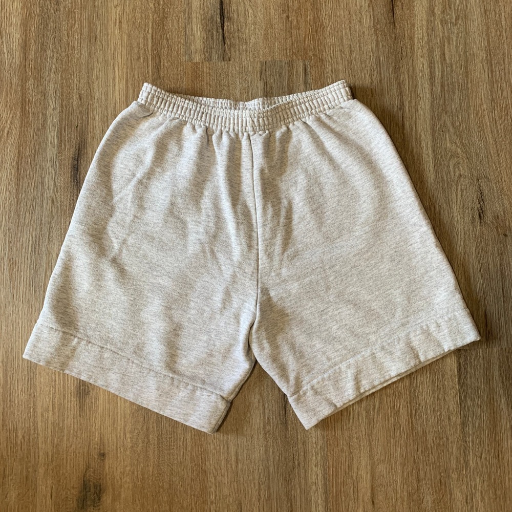 Vintage 90s Cheetah sweat shorts in light grey‎ - made in USA - size small mens